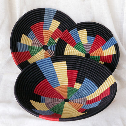 Handmade Rainbow baskets 